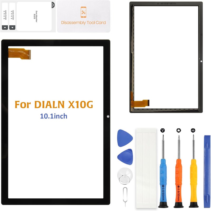 Olivechard for 10.1 inch DIALN X10G Touch Screen Panel Digitizer Front Panel Glass kit | High Sensitivity Replacement Touchscreen - Image 1